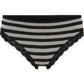 ISA stripe rib panties lace